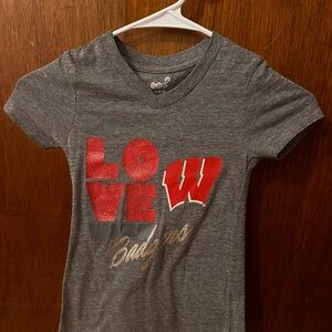 Girls Wisconsin Badger shirt